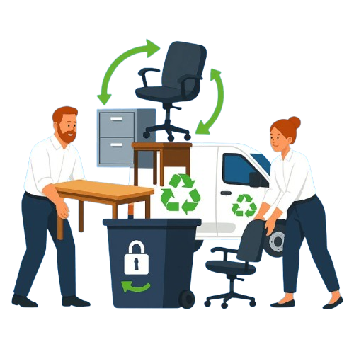 Débarras de mobilier de bureau à Cénac-et-Saint-Julien